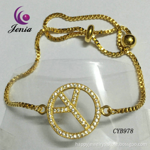 Jenia 2016 New Design Link Bracelet Gold Plated Bracelet For Women